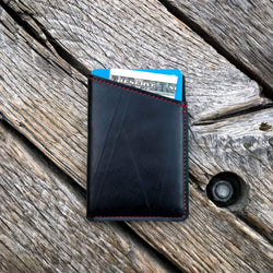 TEKKNU RED Minimalist Wallet sustainably-made-from-upcycled-tire-inner-tubes